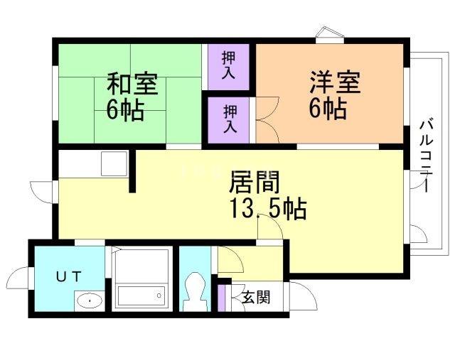 オブザコート　　Ｂ棟の間取り