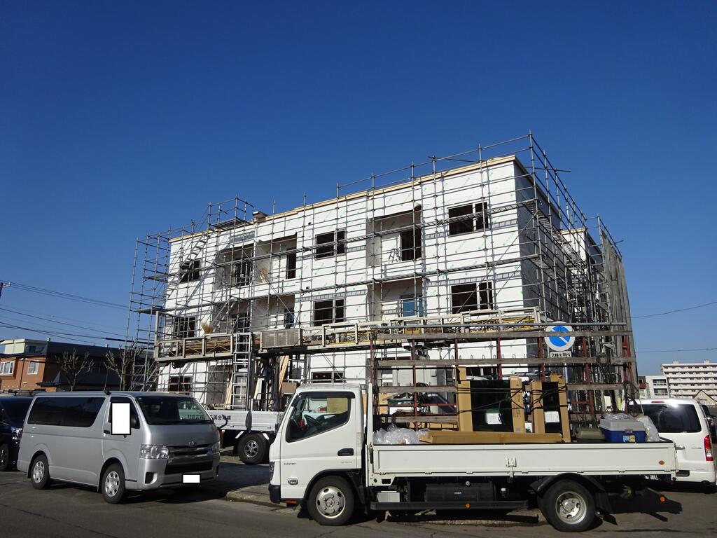 【仮）大成町1丁目新築APの建物外観】