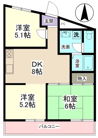 リプレイス牧野の間取り