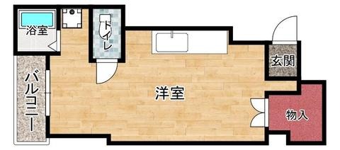 呉市本通のマンションの間取り