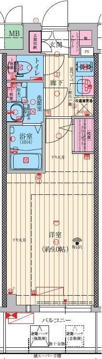 豊中市螢池西町のマンションの間取り