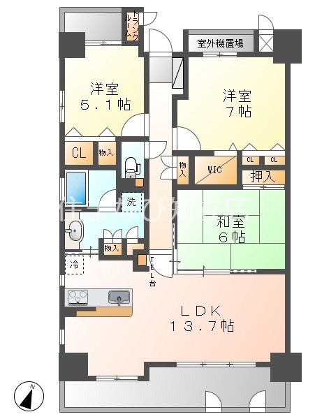 ボナール知立東の間取り