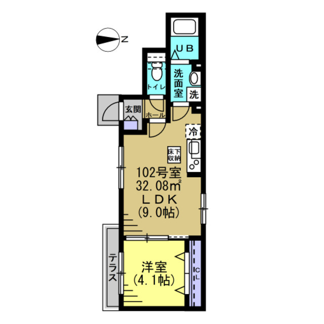 AJ北越谷の間取り