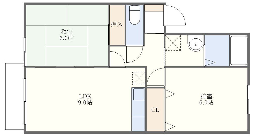 サンシャインプレイスＴＡＫＥの間取り