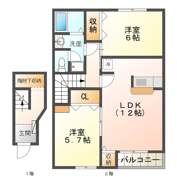 ポワールセゾン　Ｂ棟の間取り