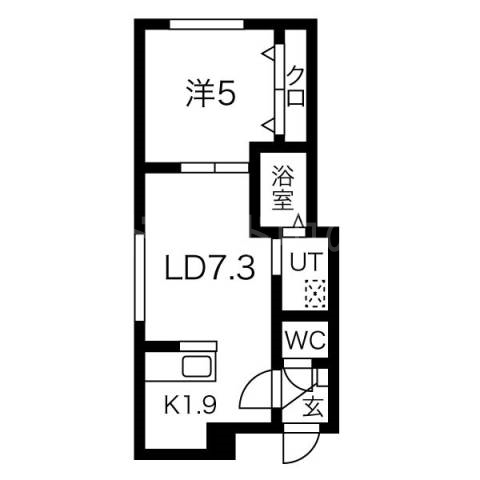 札幌市北区北三十三条西のマンションの間取り