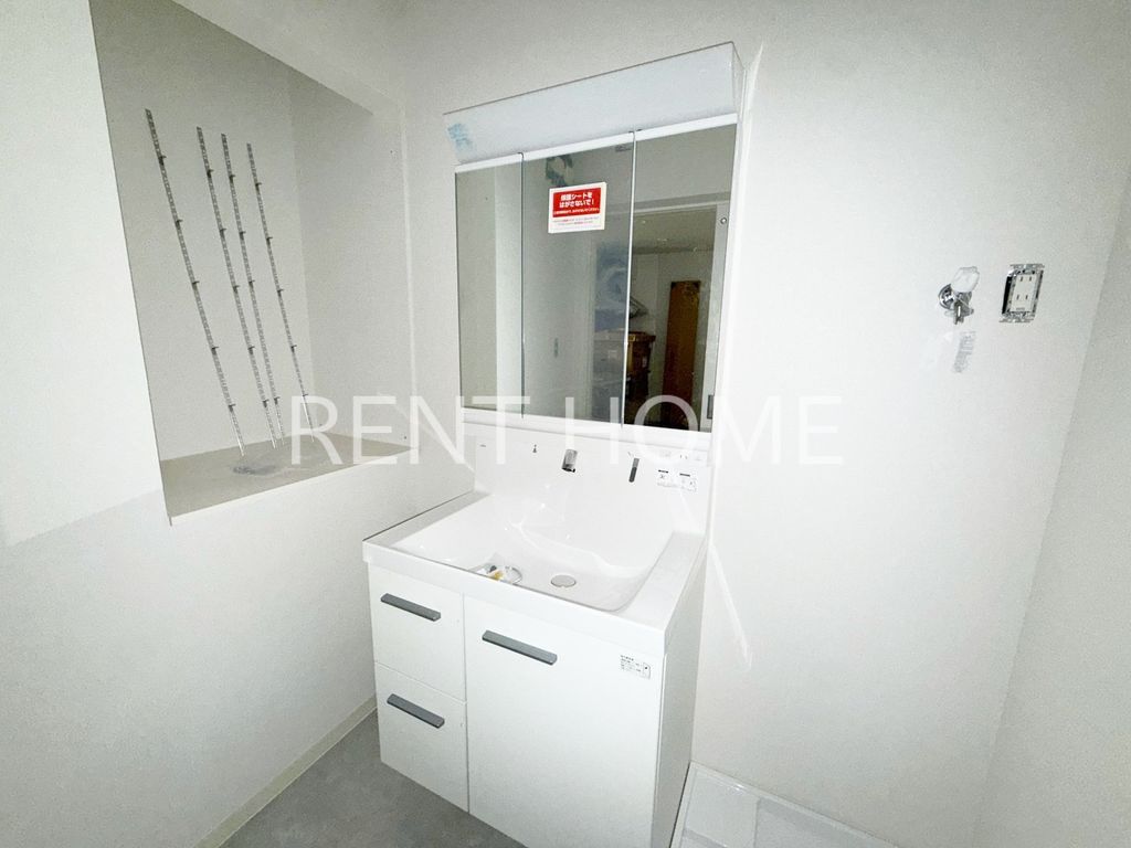 洗面設備　建築中です