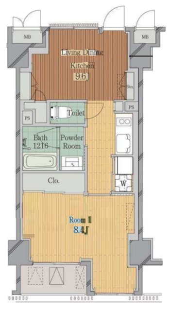 JP noie 横浜平沼の間取り
