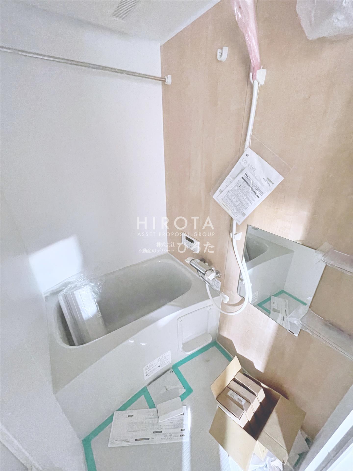 バス・シャワールーム　建築中