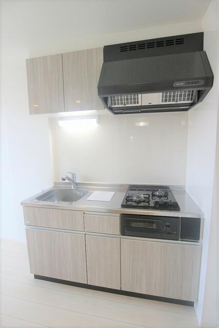 キッチン　二口コンロ・グリル付き?