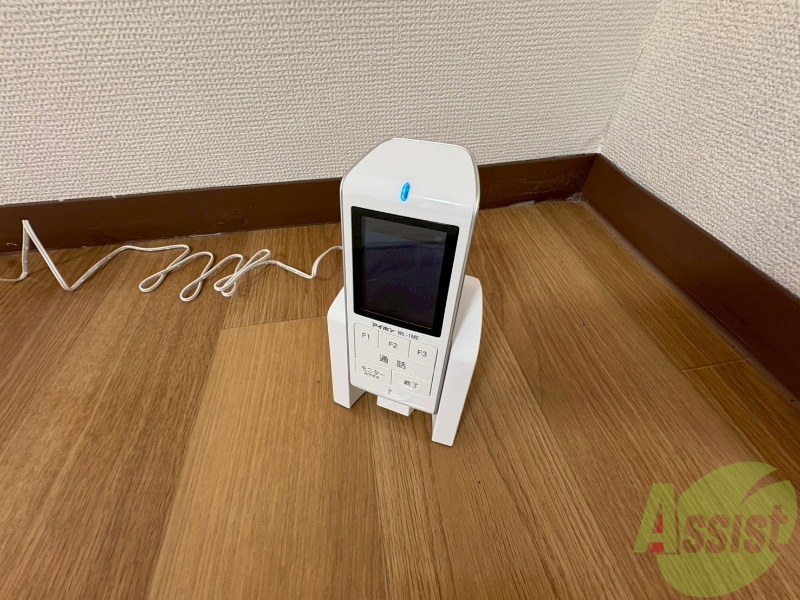 セキュリティ　ＴＶモニター付インターホンです。来客者の顔が見えるので安心！