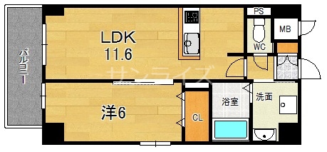 Avenir新深江の間取り写真