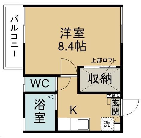 バーシティハウス花壇B棟の間取り写真