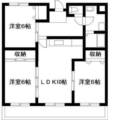 東大宮マンションの間取り写真