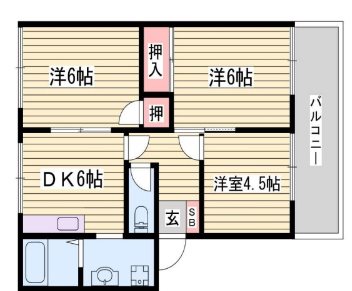 ハイツときの間取り写真