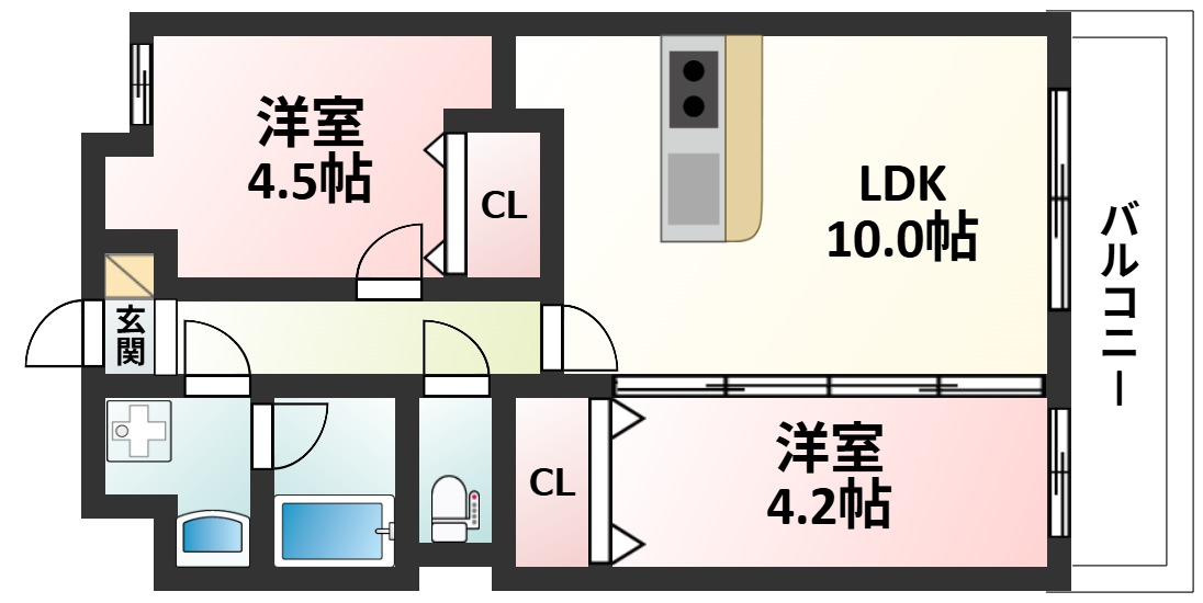 GRAND STEADY 西中島の間取り写真