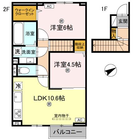 D-ROOM上滝野の間取り写真