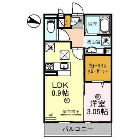 カーサシリエージョの間取り写真