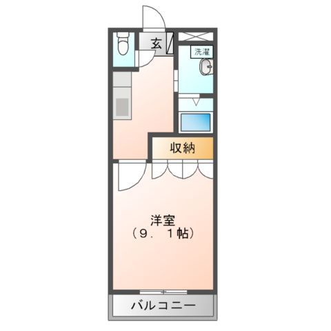 パラシオン平塚の間取り写真