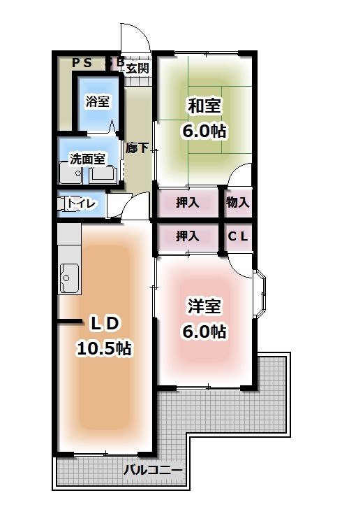 グランデール秀峰の間取り写真