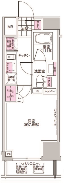 プレジリア東日本橋の間取り写真