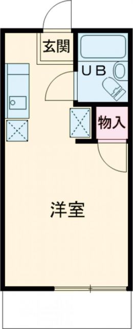 ハイツ1の間取り写真