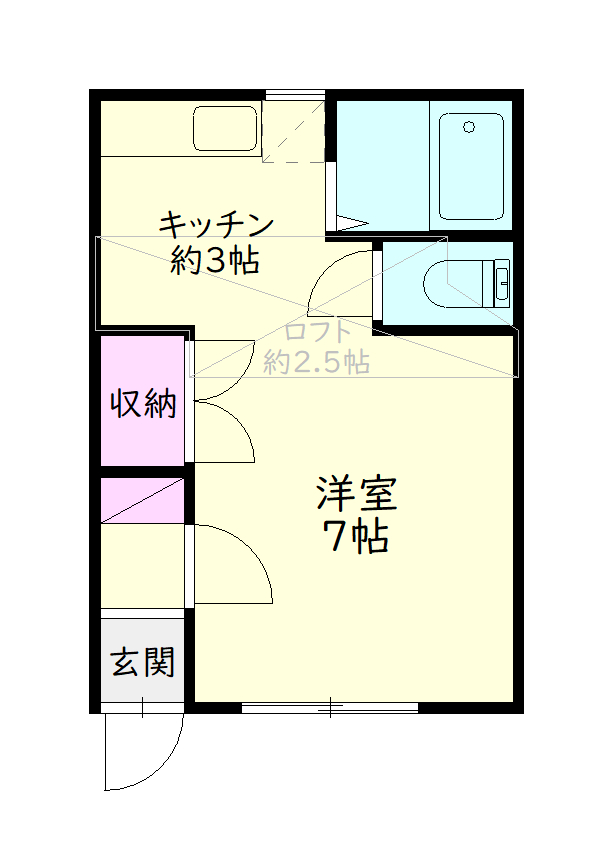 アルビヨン寺尾の間取り