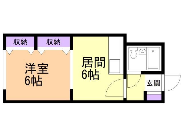 第２ホクホウハイツの間取り