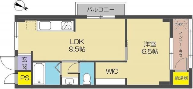 伊丹市中野西のマンションの間取り