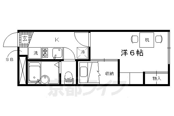 レオパレス旭ヶ丘の間取り