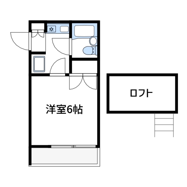 座間市緑ケ丘のアパートの間取り