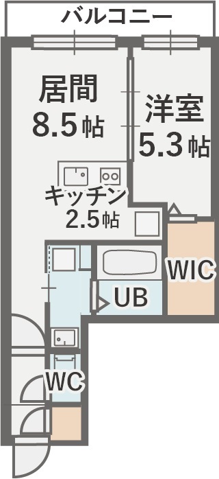 札幌市北区北三十二条西のマンションの間取り