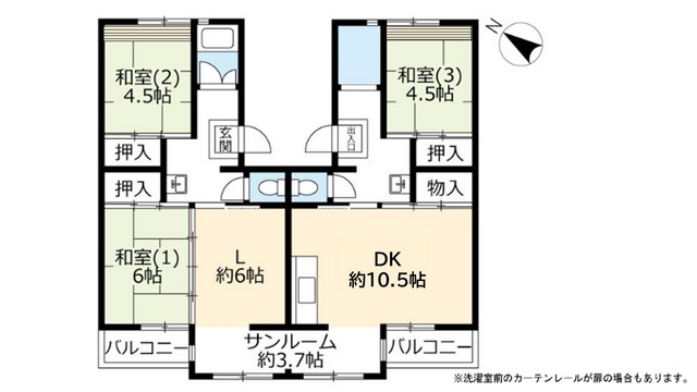 ＵＲ花山東の間取り