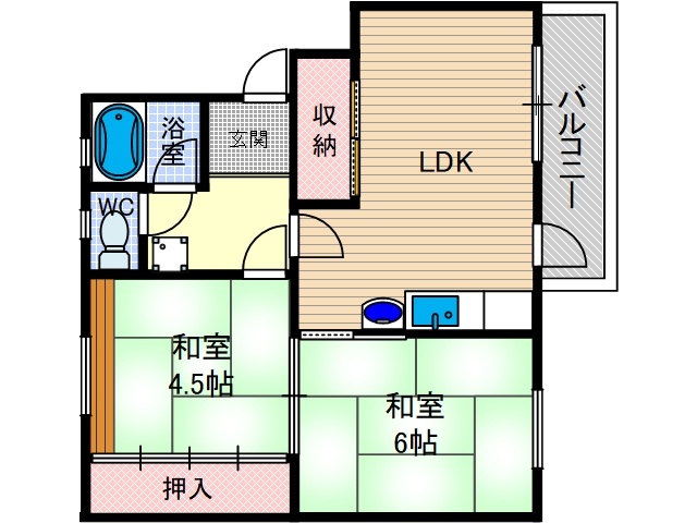 茨木郡山団地 11号棟の間取り