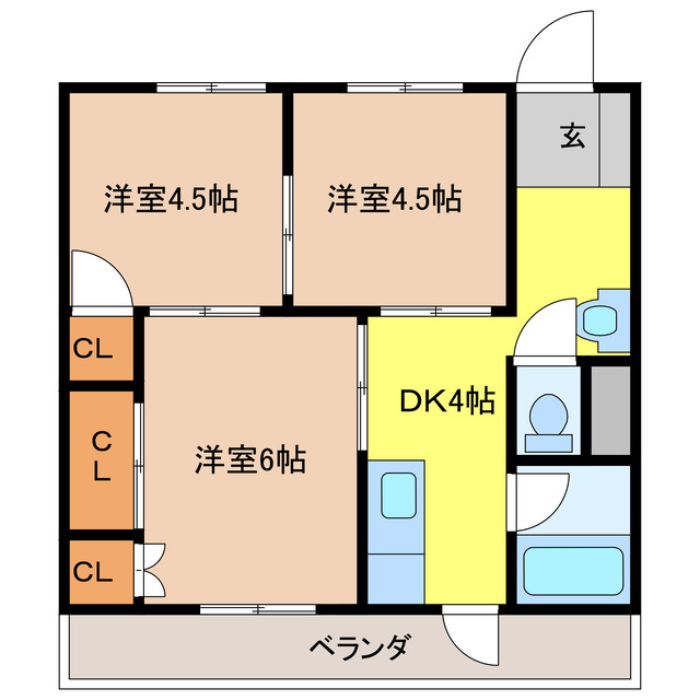 日の出ビルの間取り