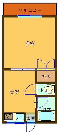 【アメニティハウスアシヤIの間取り】