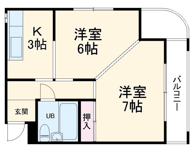 プラザ西四条の間取り