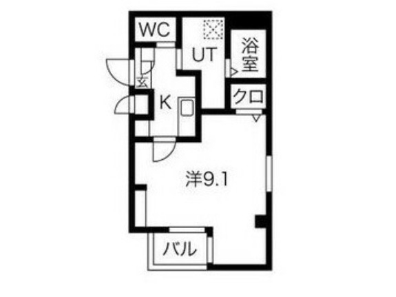 堺市堺区少林寺町西のマンションの間取り