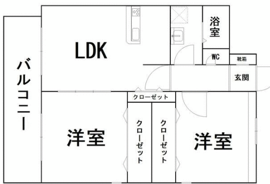 菊池郡大津町大字引水のマンションの間取り