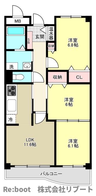 カンタベリー　ベルの間取り