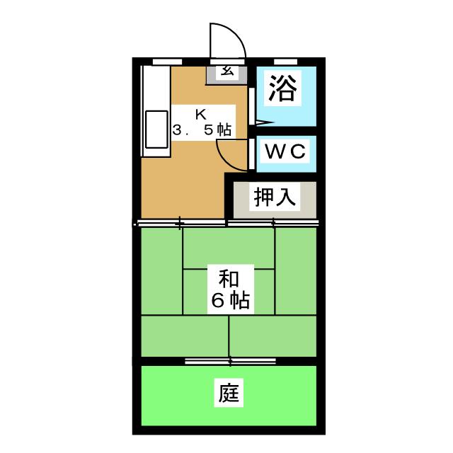 コーポウエストタウンＡの間取り