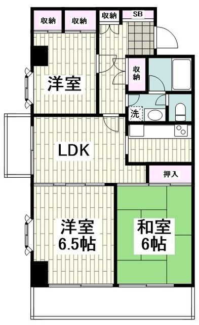 藤沢市湘南台のマンションの間取り