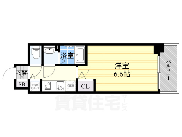 プレサンス梅田北オールの間取り