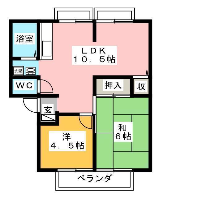 サンビレッジ佐那具Ａの間取り