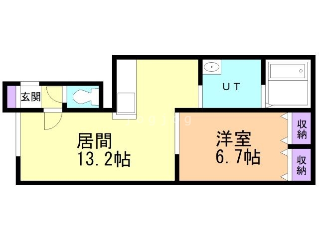 スクエア５・３の間取り