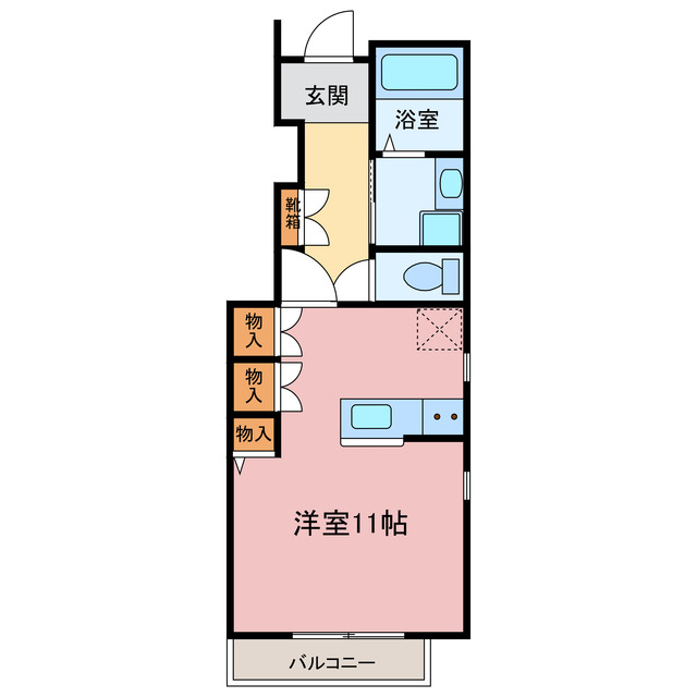 仮）新築津乃峰アパートの間取り