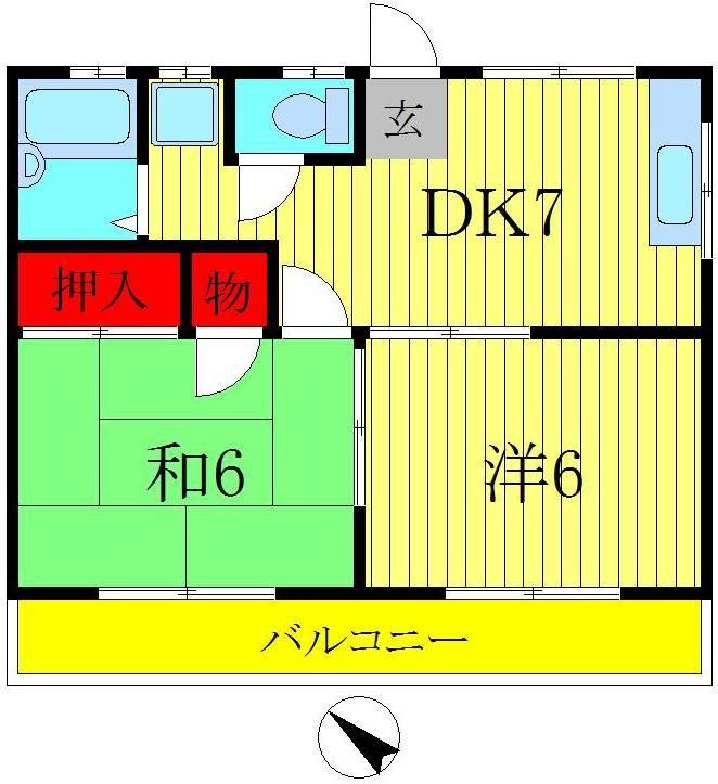 コーポあかねの間取り