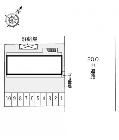 【レオパレスメルツェIVのエントランス】