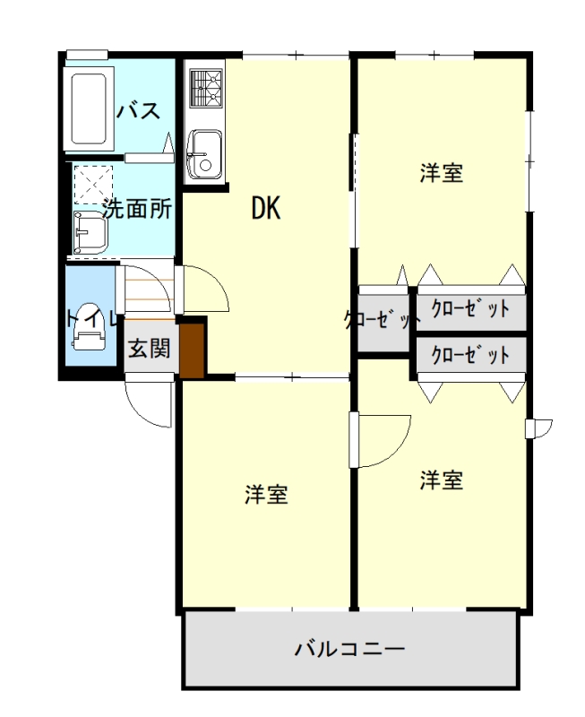 クレッシェントIIの間取り