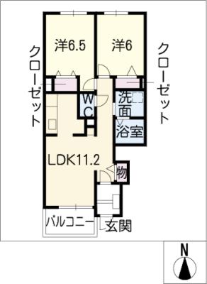 ジェルメ８６IIIの間取り